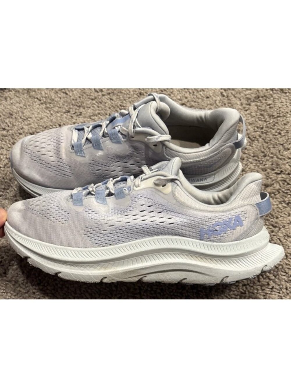 Nice! Hoka Kawana 2 Womens 8.5 Lavender Blue Running Shoes Sneakers 11